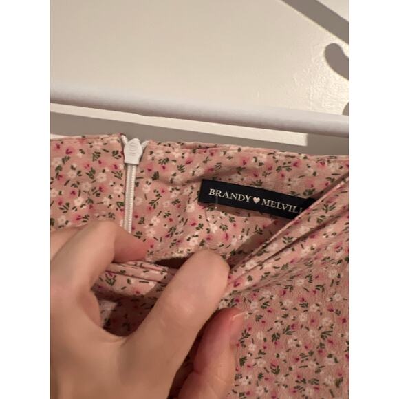 Brandy Melville Floral Pink Skirt – One Size (Fits Like Small) - Picture 3 of 4
